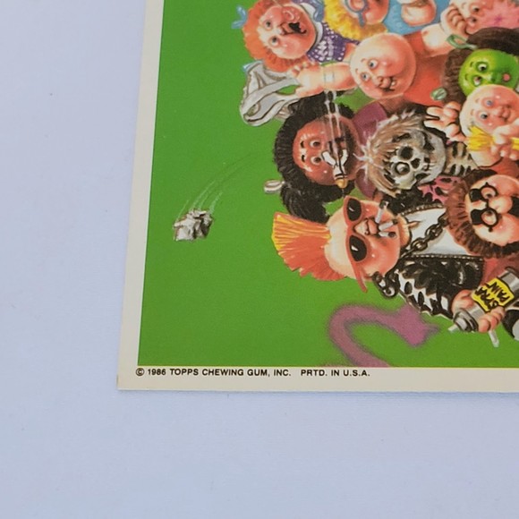 Vtg Garbage Pail Kids Topps 5x7 Giant Sticker #15 "Senior Class" 1986 Rare. - Picture 7 of 7